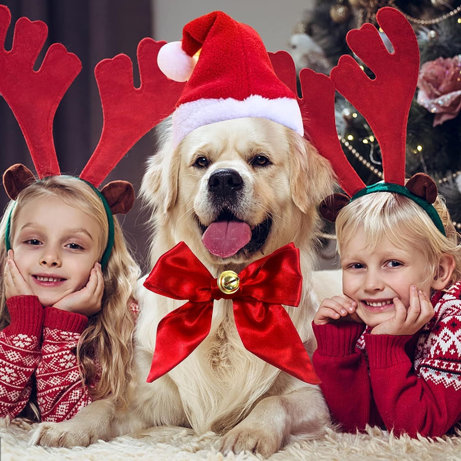 Christmas Pet Scarf and Hat