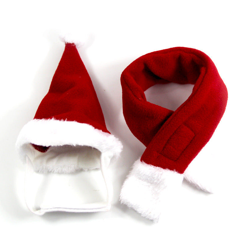 Christmas Pet Scarf and Hat